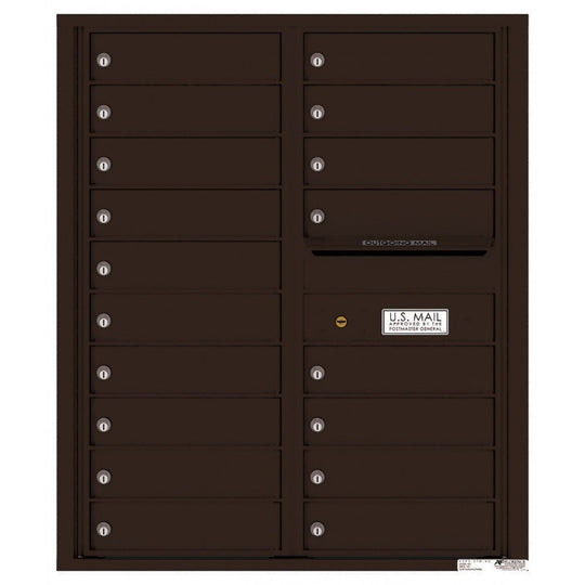 18 Tenant Doors with Outgoing Mail Compartment - 4C Wall Mount 10 - High Mailboxes - 4C10D - 18 - Select Commercial Mailboxes