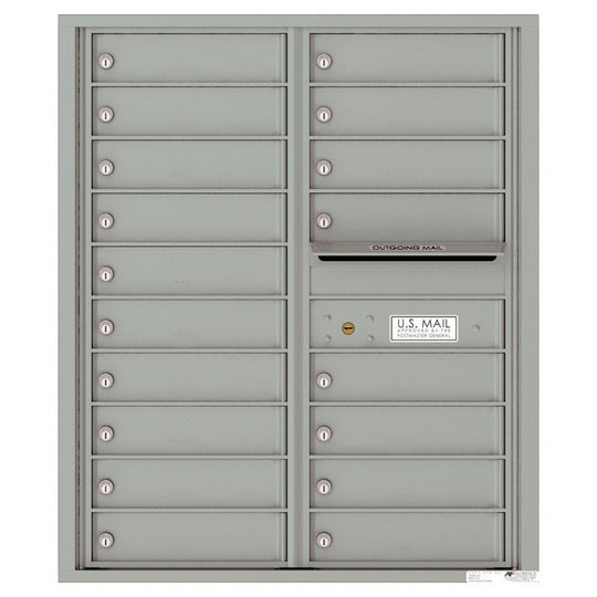 18 Tenant Doors with Outgoing Mail Compartment - 4C Wall Mount 10 - High Mailboxes - 4C10D - 18 - Select Commercial Mailboxes