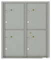 4 Parcel Doors Unit - 4C Wall Mount 10-High - 4CADD-4P