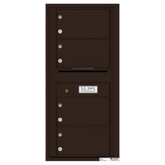4 Oversized Tenant Doors with Outgoing Mail Compartment - 4C Wall Mount 10 - High Mailboxes - 4C10S - 04 - Select Commercial Mailboxes