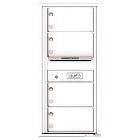 4 Oversized Tenant Doors with Outgoing Mail Compartment - 4C Wall Mount 10 - High Mailboxes - 4C10S - 04 - Select Commercial Mailboxes