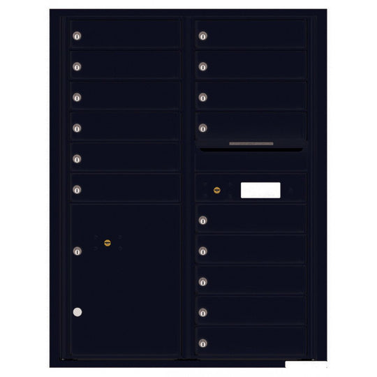 15 Tenant Doors with Parcel Locker and Outgoing Mail Compartment - 4C Wall Mount 11 - High Mailboxes - 4C11D - 15 - Select Commercial Mailboxes