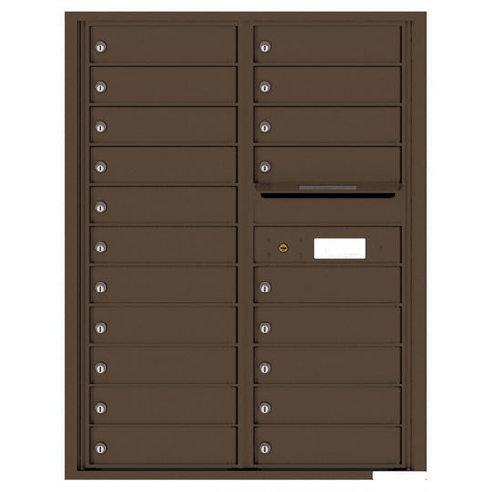 20 Tenant Doors with Outgoing Mail Compartment - 4C Wall Mount 11 - High Mailboxes USPS Approved - 4C11D - 20 - Select Commercial Mailboxes
