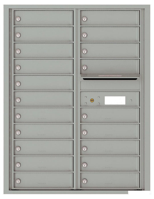 20 Tenant Doors with Outgoing Mail Compartment - 4C Wall Mount 11 - High Mailboxes USPS Approved - 4C11D - 20 - Select Commercial Mailboxes