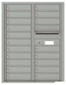 20 Tenant Doors with Outgoing Mail Compartment - 4C Wall Mount 11-High Mailboxes USPS Approved - 4C11D-20