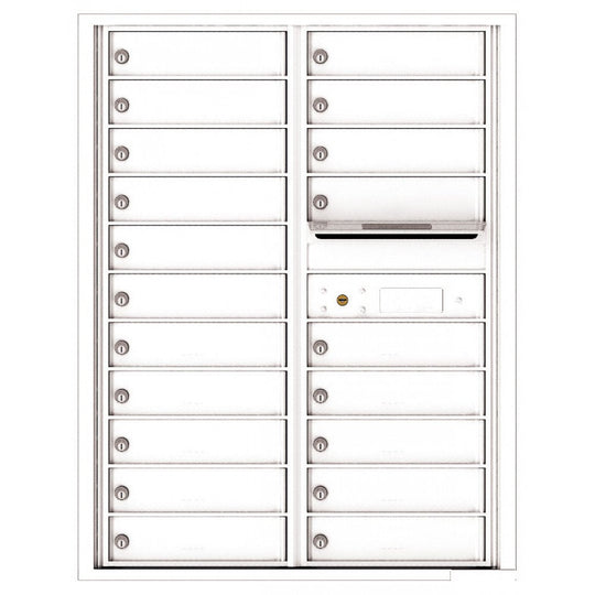 20 Tenant Doors with Outgoing Mail Compartment - 4C Wall Mount 11 - High Mailboxes USPS Approved - 4C11D - 20 - Select Commercial Mailboxes
