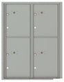 4 Parcel Doors Unit - 4C Wall Mount 11-High - 4C11D-4P