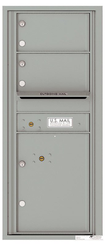 2 Oversized Tenant Doors with 1 Parcel Lockers and Outgoing Mail ...