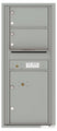 2 Oversized Tenant Doors with 1 Parcel Lockers and Outgoing Mail Compartment - 4C Wall Mount 11-High Mailboxes - 4C11S-02