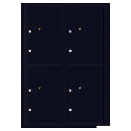 4 Parcel Doors Unit - 4C Wall Mount 12 - High - 4C12D - 4P - Select Commercial Mailboxes