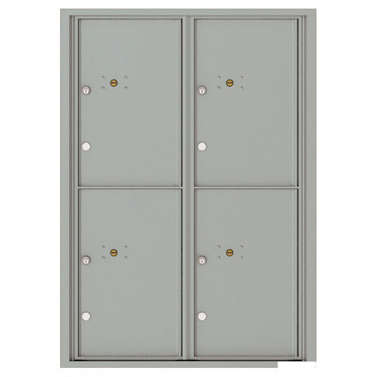4 Parcel Doors Unit - 4C Wall Mount 12 - High - 4C12D - 4P - Select Commercial Mailboxes
