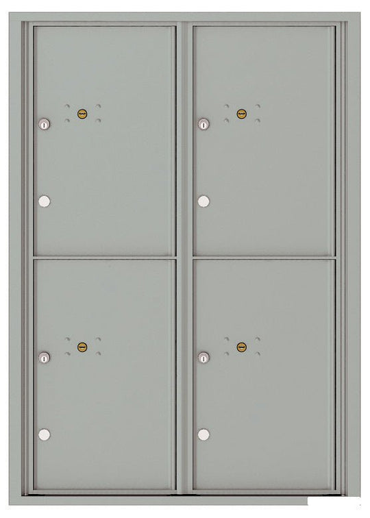 4 Parcel Doors Unit - 4C Wall Mount 12 - High - 4C12D - 4P - Select Commercial Mailboxes