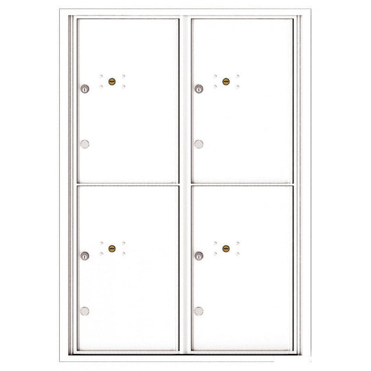 4 Parcel Doors Unit - 4C Wall Mount 12 - High - 4C12D - 4P - Select Commercial Mailboxes