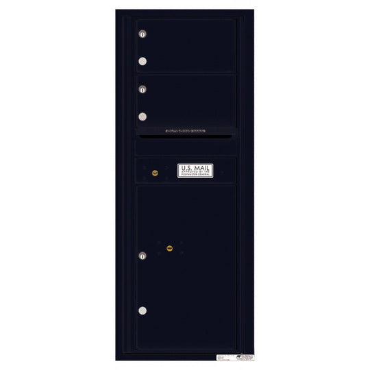 2 Oversized Tenant Doors with 1 Parcel Locker and Outgoing Mail Compartment - 4C Wall Mount 12 - High Mailboxes - 4C12S - 02 - Select Commercial Mailboxes