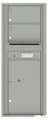 2 Oversized Tenant Doors with 1 Parcel Locker and Outgoing Mail Compartment - 4C Wall Mount 12-High Mailboxes - 4C12S-02
