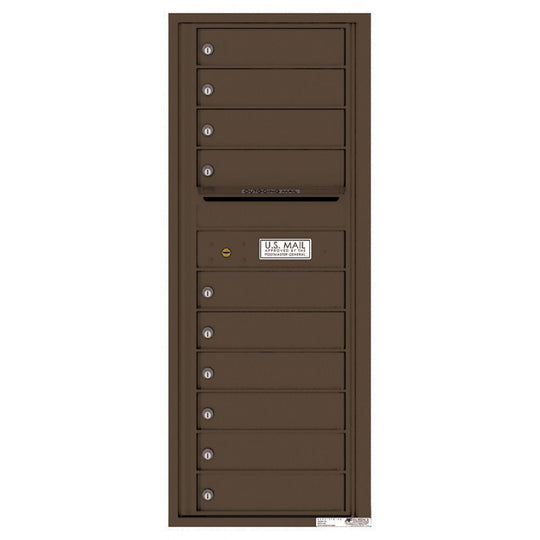 10 Tenant Doors with Outgoing Mail Compartment - 4C Wall Mount 12 - High Mailboxes - 4C12S - 10 - Select Commercial Mailboxes
