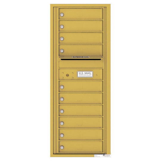 10 Tenant Doors with Outgoing Mail Compartment - 4C Wall Mount 12 - High Mailboxes - 4C12S - 10 - Select Commercial Mailboxes