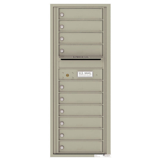 10 Tenant Doors with Outgoing Mail Compartment - 4C Wall Mount 12 - High Mailboxes - 4C12S - 10 - Select Commercial Mailboxes