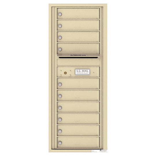 10 Tenant Doors with Outgoing Mail Compartment - 4C Wall Mount 12 - High Mailboxes - 4C12S - 10 - Select Commercial Mailboxes