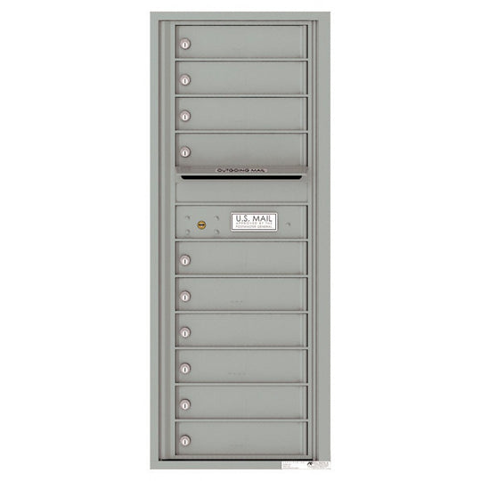 10 Tenant Doors with Outgoing Mail Compartment - 4C Wall Mount 12 - High Mailboxes - 4C12S - 10 - Select Commercial Mailboxes