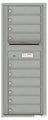10 Tenant Doors with Outgoing Mail Compartment - 4C Wall Mount 12-High Mailboxes - 4C12S-10