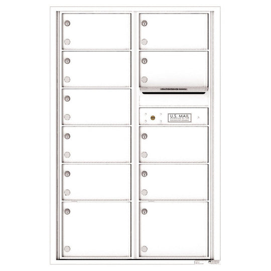 11 Oversized Tenant Doors and Outgoing Mail Compartment - 4C Wall Mount 13 - High Mailboxes - 4C13D - 11 - Select Commercial Mailboxes