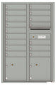 16 Tenant Doors with 2 Parcel Lockers and Outgoing Mail Compartment - 4C Wall Mount 13-High Mailboxes - 4C13D-16