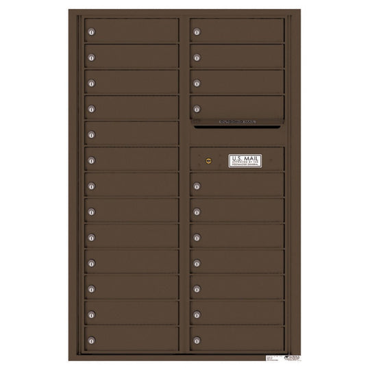 24 Tenant Doors and Outgoing Mail Compartment - 4C Wall Mount 13 - High Mailboxes - 4C13D - 24 - Select Commercial Mailboxes