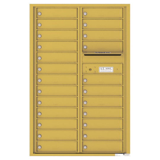 24 Tenant Doors and Outgoing Mail Compartment - 4C Wall Mount 13 - High Mailboxes - 4C13D - 24 - Select Commercial Mailboxes