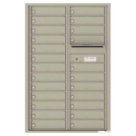 24 Tenant Doors and Outgoing Mail Compartment - 4C Wall Mount 13 - High Mailboxes - 4C13D - 24 - Select Commercial Mailboxes