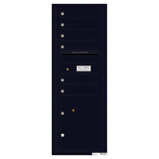 6 Tenant Doors with 1 Parcel Locker and Outgoing Mail Compartment - 4C Wall Mount 13 - High Mailboxes - 4C13S - 06 - Select Commercial Mailboxes