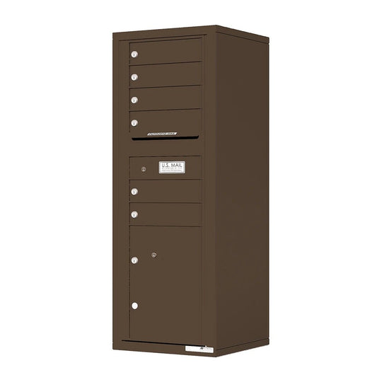 Surface Mounting Collar - 6 Door High for Double Column 4C Mailbox - SM06D - Select Commercial Mailboxes