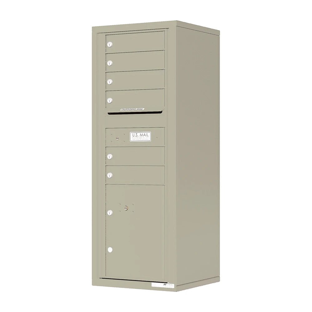 Surface Mounting Collar - 6 Door High for Double Column 4C Mailbox - SM06D - Select Commercial Mailboxes
