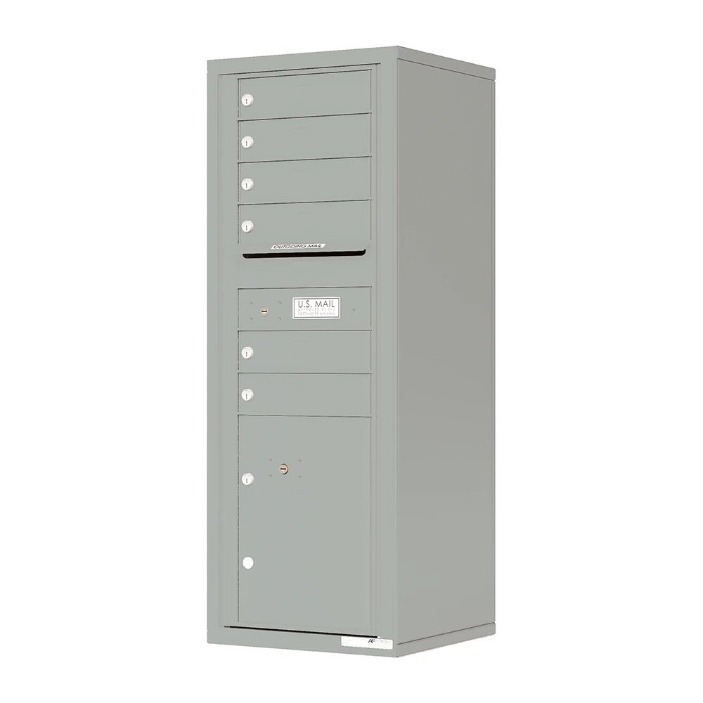 Surface Mounting Collar - 6 Door High for Double Column 4C Mailbox - SM06D - Select Commercial Mailboxes