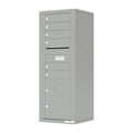 Surface Mounting Collar - 6 Door High for Double Column 4C Mailbox - SM06D