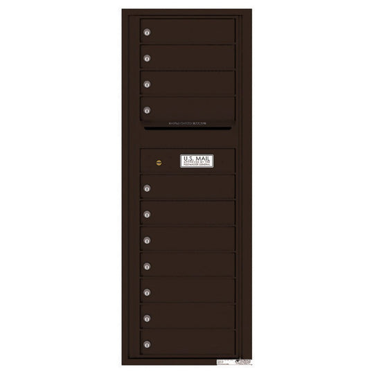 11 Tenant Doors with Outgoing Mail Compartment - 4C Wall Mount 13 - High Mailboxes - 4C13S - 11 - Select Commercial Mailboxes