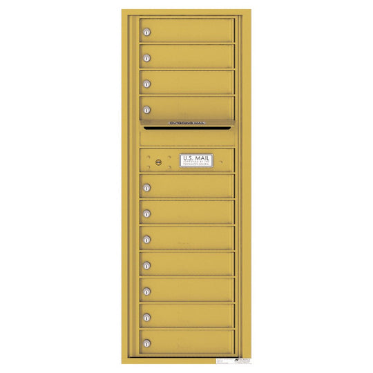 11 Tenant Doors with Outgoing Mail Compartment - 4C Wall Mount 13 - High Mailboxes - 4C13S - 11 - Select Commercial Mailboxes
