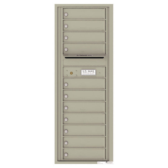11 Tenant Doors with Outgoing Mail Compartment - 4C Wall Mount 13 - High Mailboxes - 4C13S - 11 - Select Commercial Mailboxes