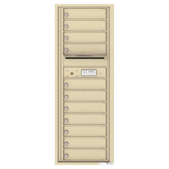 11 Tenant Doors with Outgoing Mail Compartment - 4C Wall Mount 13 - High Mailboxes - 4C13S - 11 - Select Commercial Mailboxes