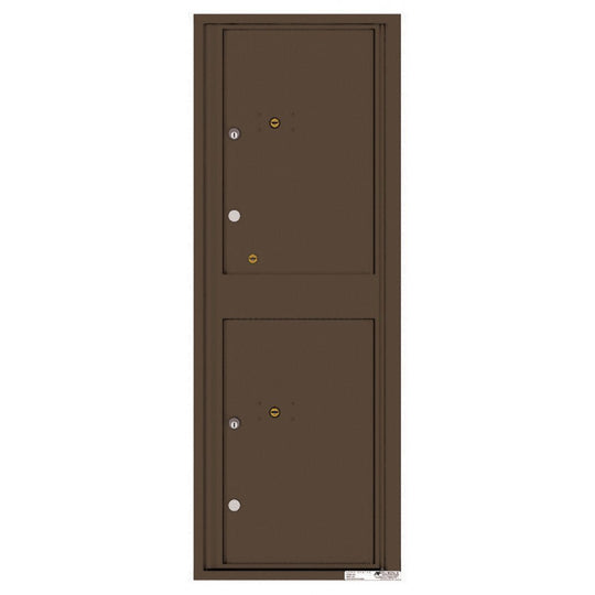 2 Parcel Doors Unit - 4C Wall Mount 13 - High - 4C13S - 2P - Select Commercial Mailboxes