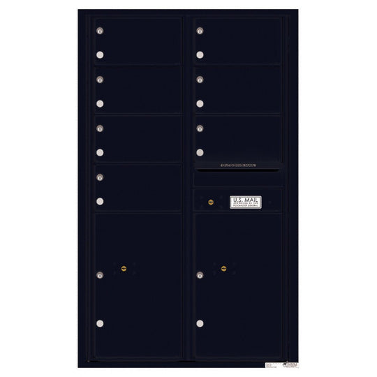 7 Oversized Tenant Doors with 2 Parcel Lockers and Outgoing Mail Compartment - 4C Wall Mount 14 - High Mailboxes - 4C14D - 07 - Select Commercial Mailboxes