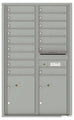 16 Tenant Doors with 2 Parcel Lockers and Outgoing Mail Compartment - 4C Wall Mount 14-High Mailboxes - 4C14D-16