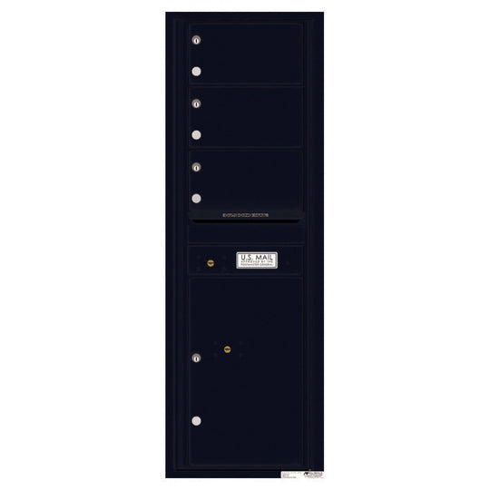 3 Oversized Tenant Doors with 1 Parcel Locker and Outgoing Mail Compartment - 4C Wall Mount 14 - High Mailboxes - 4C14S - 03 - Select Commercial Mailboxes