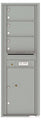 3 Oversized Tenant Doors with 1 Parcel Locker and Outgoing Mail Compartment - 4C Wall Mount 14-High Mailboxes - 4C14S-03