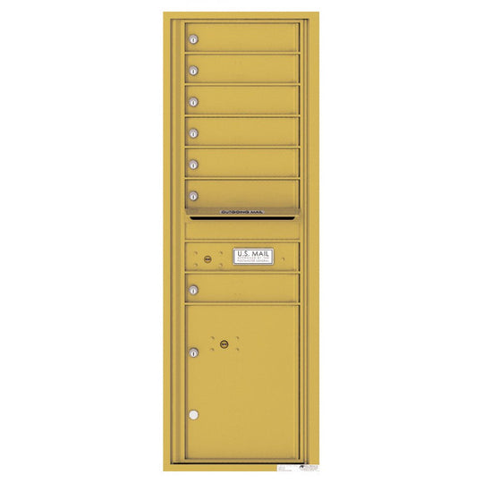 7 Tenant Doors with 1 Parcel Locker and Outgoing Mail Compartment - 4C Wall Mount 14 - High Mailboxes - 4C14S - 07 - Select Commercial Mailboxes