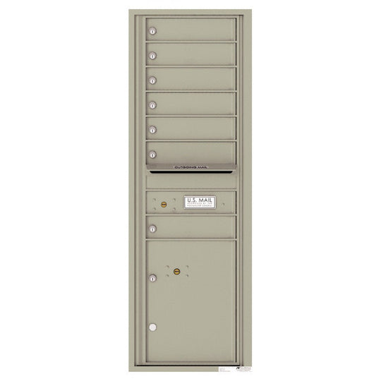 7 Tenant Doors with 1 Parcel Locker and Outgoing Mail Compartment - 4C Wall Mount 14 - High Mailboxes - 4C14S - 07 - Select Commercial Mailboxes