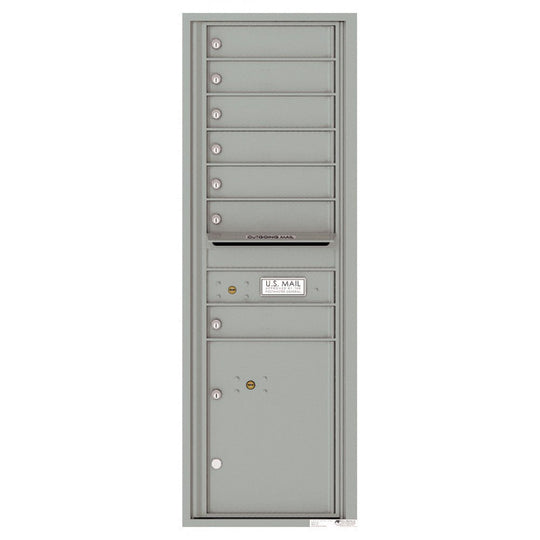 7 Tenant Doors with 1 Parcel Locker and Outgoing Mail Compartment - 4C Wall Mount 14 - High Mailboxes - 4C14S - 07 - Select Commercial Mailboxes