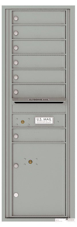 7 Tenant Doors with 1 Parcel Locker and Outgoing Mail Compartment - 4C Wall Mount 14 - High Mailboxes - 4C14S - 07 - Select Commercial Mailboxes