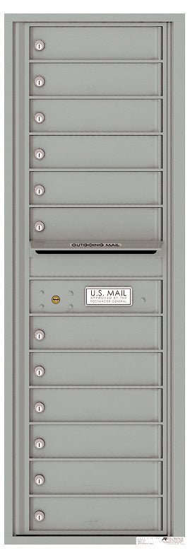 12 Tenant Doors with Outgoing Mail Compartment - 4C Wall Mount 14 - High Mailboxes - 4C14S - 12 - Select Commercial Mailboxes
