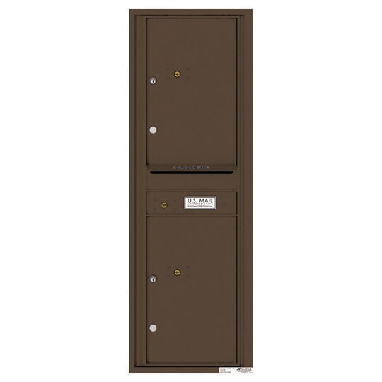 2 Parcel Doors with 1 Outgoing Mail Compartment Unit - 4C Wall Mount 14 - High - 4C14S - 2P - Select Commercial Mailboxes
